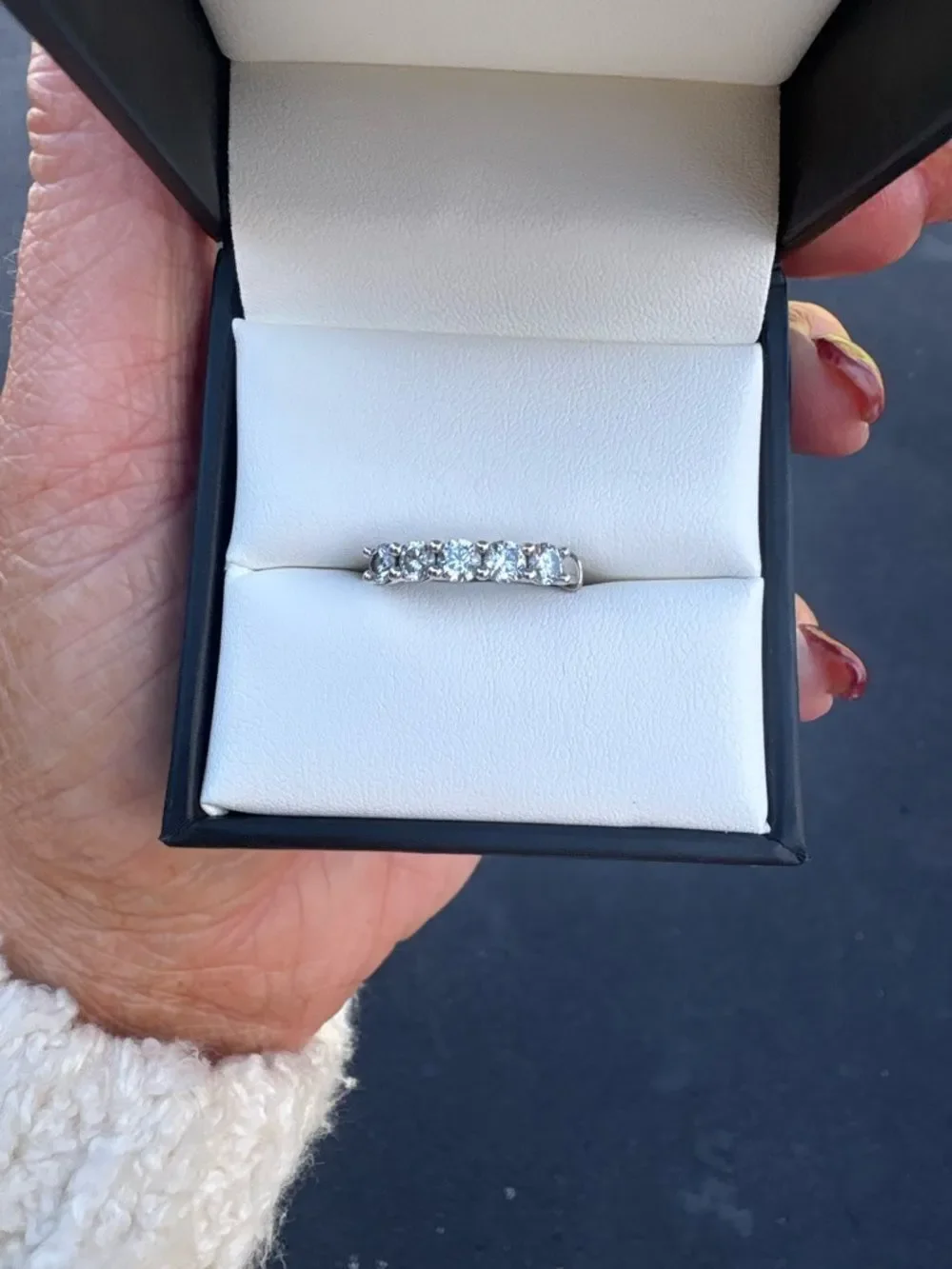 Badgley Mischka polished silver